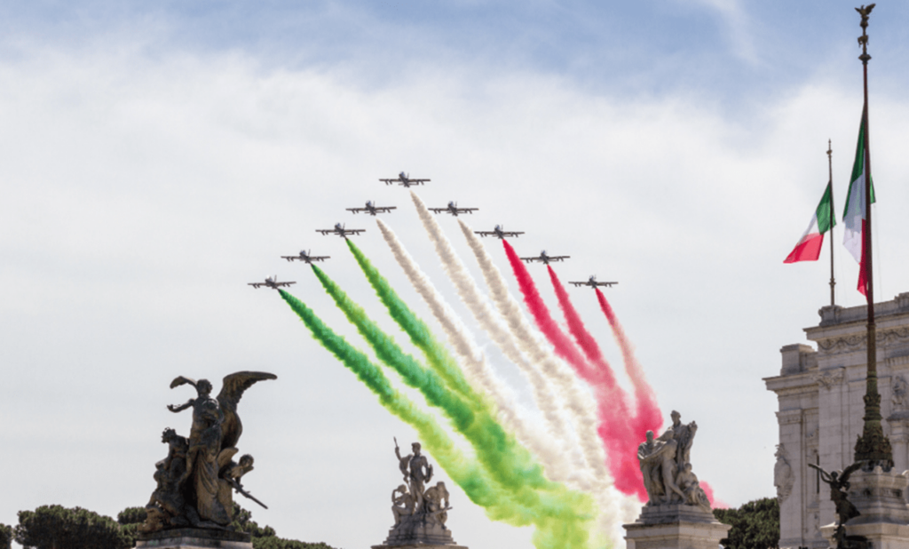 Frecce tricolori, Festa della Repubblica, 2 giugno